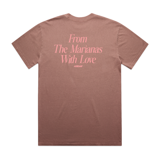 WITH LOVE TEE FADED PINK